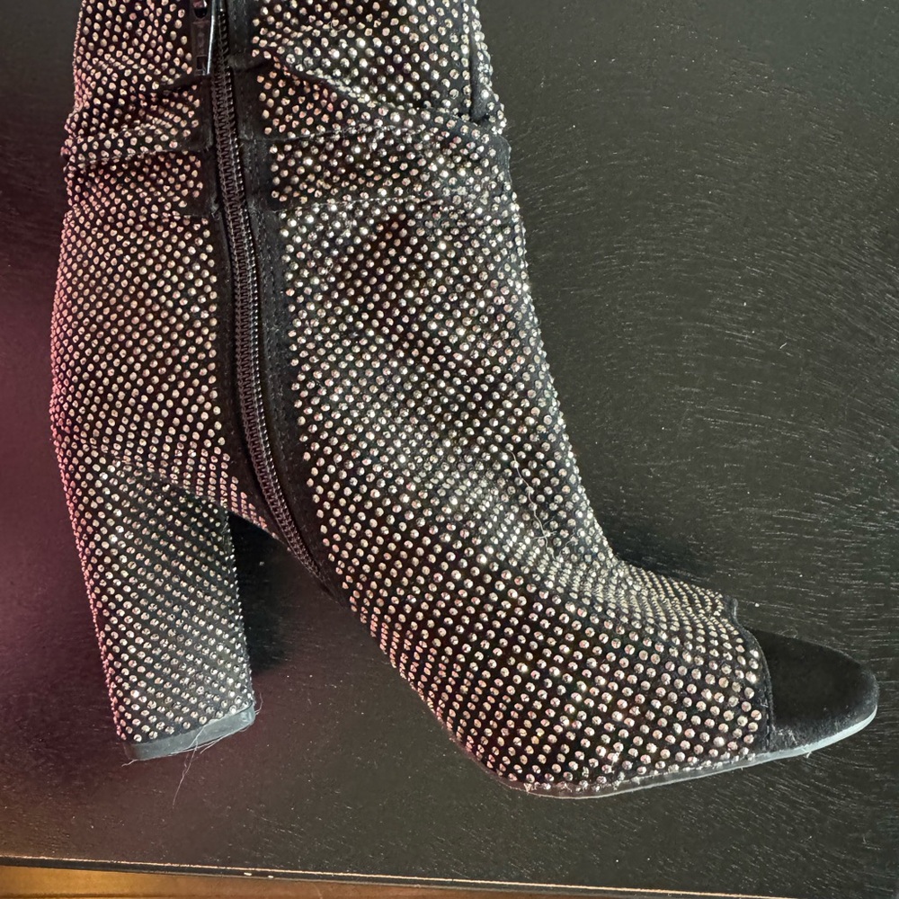 Gianni Bini Black Heeled Boots - Picture 4 of 7